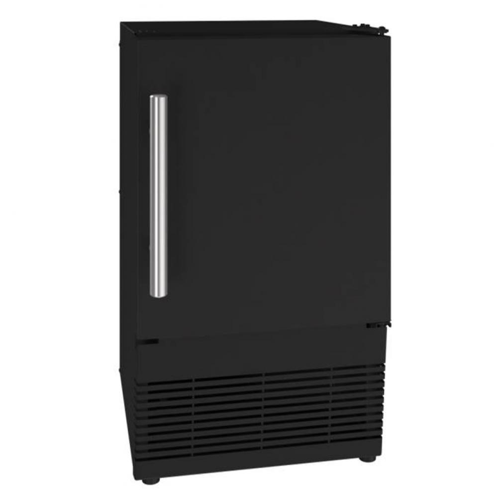 Ice Maker 14'' Reversible Hinge Black Solid 115v