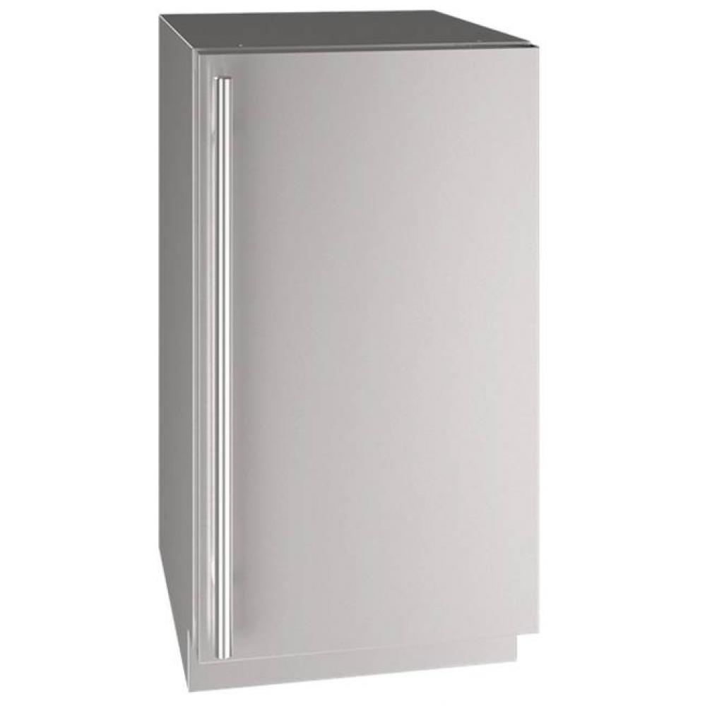 Solid Refrigerator 18'' Reversible Hinge Stainless 115v