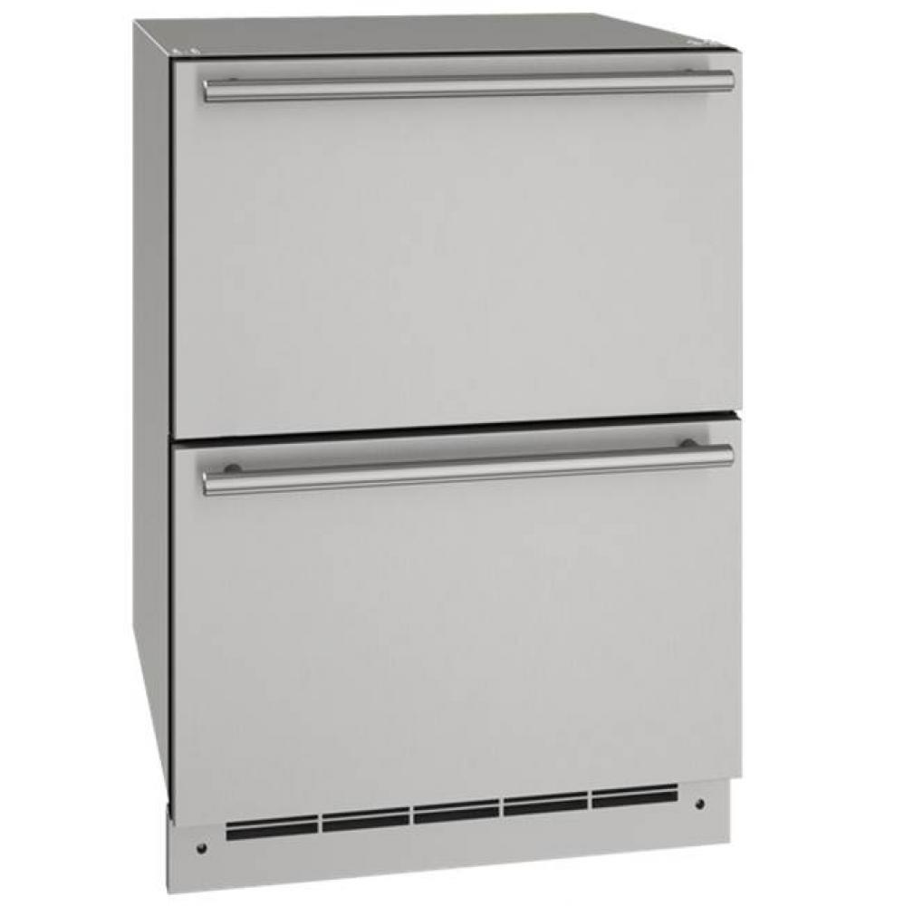 Outdoor Refrigerator Drawer 24'' Stainless 115v
