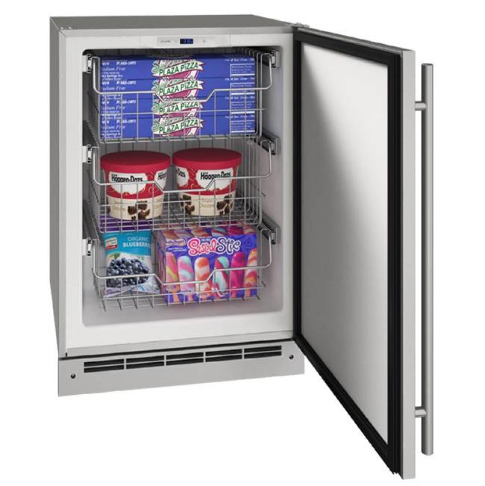 Outdoor Freezer 24'' Reversible Hinge Stainless 115v