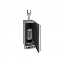 U Line UHDE215-SS03A - Coffee Dispenser 15'' Reversible Hinge, SS; Black Interior; Built-In or Freestanding