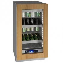 U Line UHRE518-IG01A - Glass Refrigerator 18'' Reversible Hinge Integrated 115v