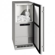 U Line UOCL115-SS01B - Outdoor Clear Ice Machine 15'' Reversible Hinge Stainless 115v