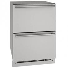 U Line UODR124-SS61A - Outdoor Refrigerator Drawer 24'' Stainless 115v