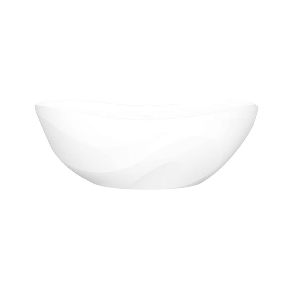 Seros™ 65'' X 30'' Freestanding Soaking Bathtub With Curved Rim