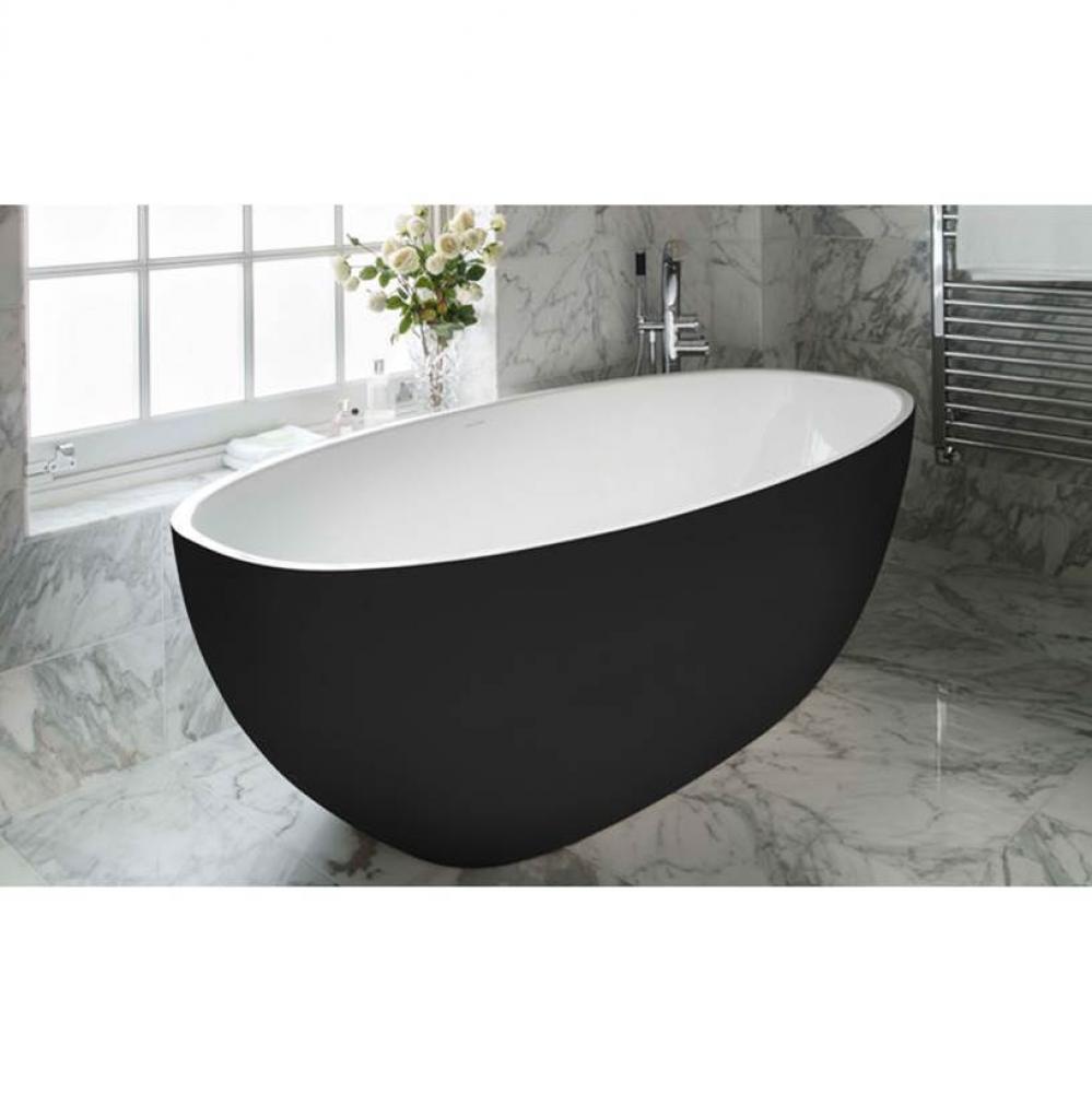 Barcelona freestanding tub with void. No overflow. Paint finish