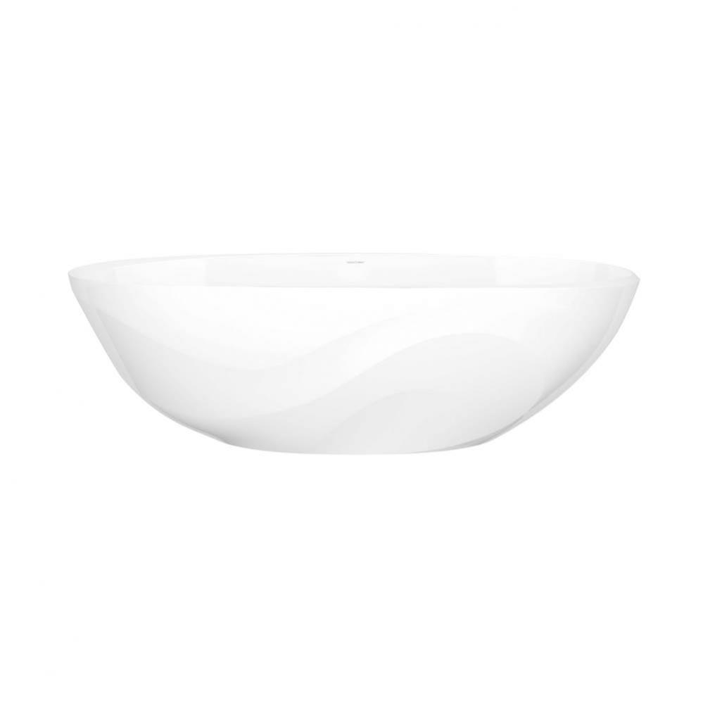 Seros™ 70'' X 30'' Freestanding Soaking Bathtub With Flat Rim