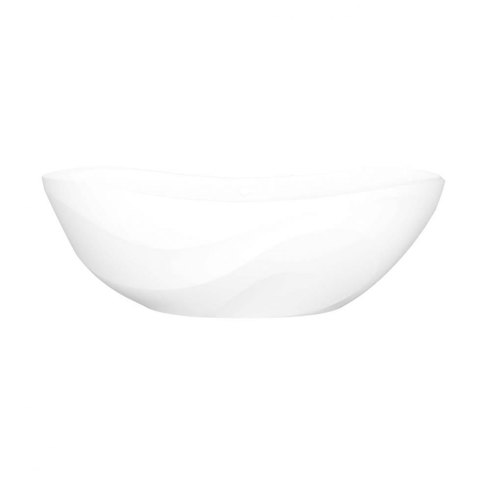 Seros™ 70'' X 30'' Freestanding Soaking Bathtub With Curved Rim