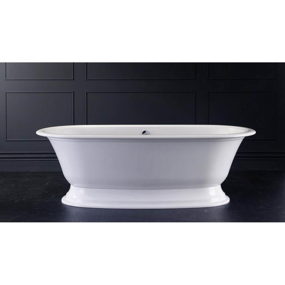 Elwick freestanding tub with overflow. ENGLISHCAST® base