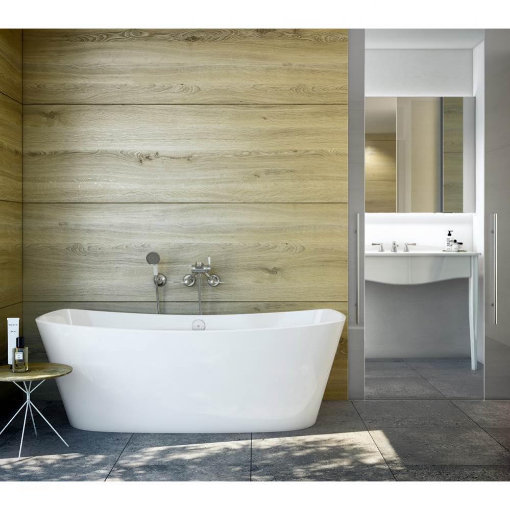 Trivento 65'' x 28'' Freestanding Soaking Bathtub