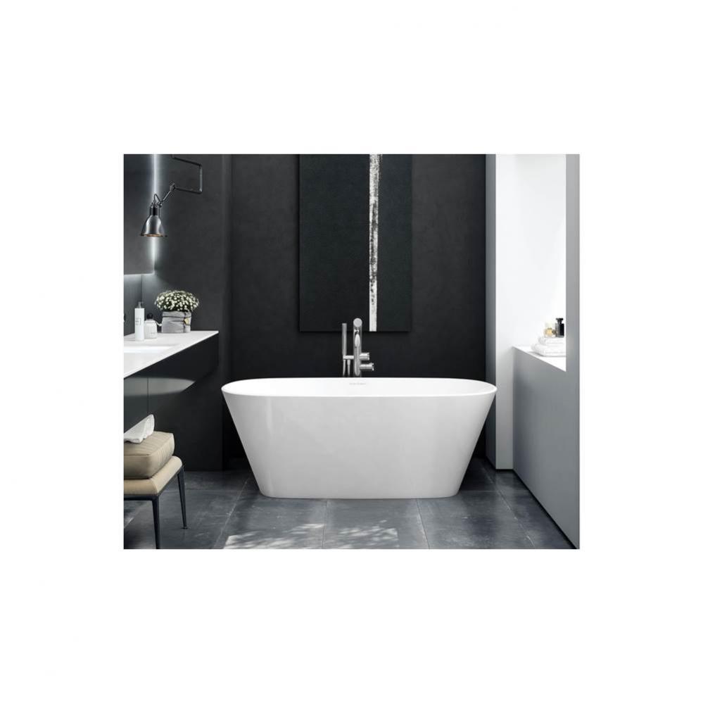 Vetralla 59'' x 29'' Freestanding Soaking Bathtub