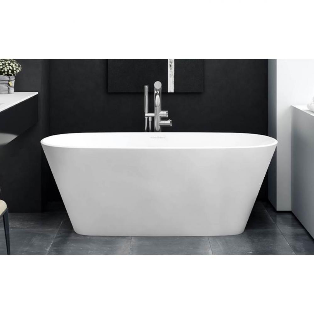 Vetralla 59'' x 29'' Freestanding Soaking Bathtub