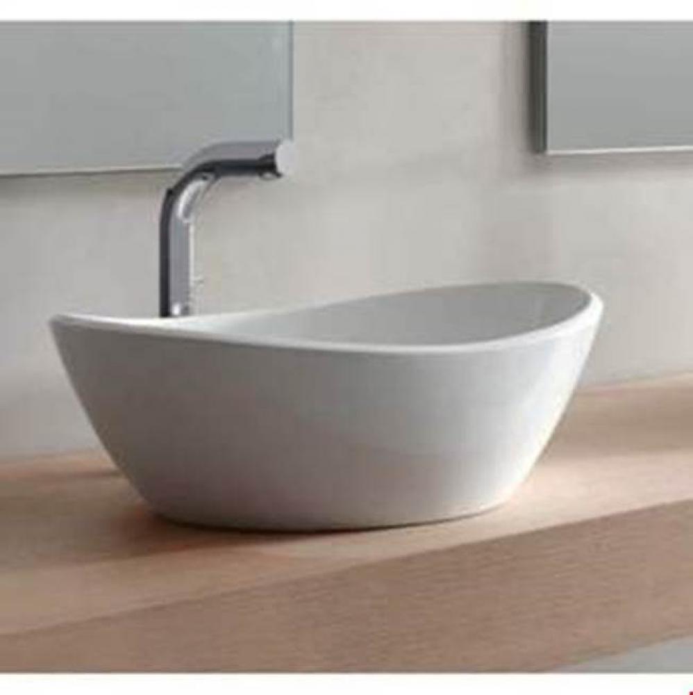 Amalfi 55 countertop basin. Paint finish