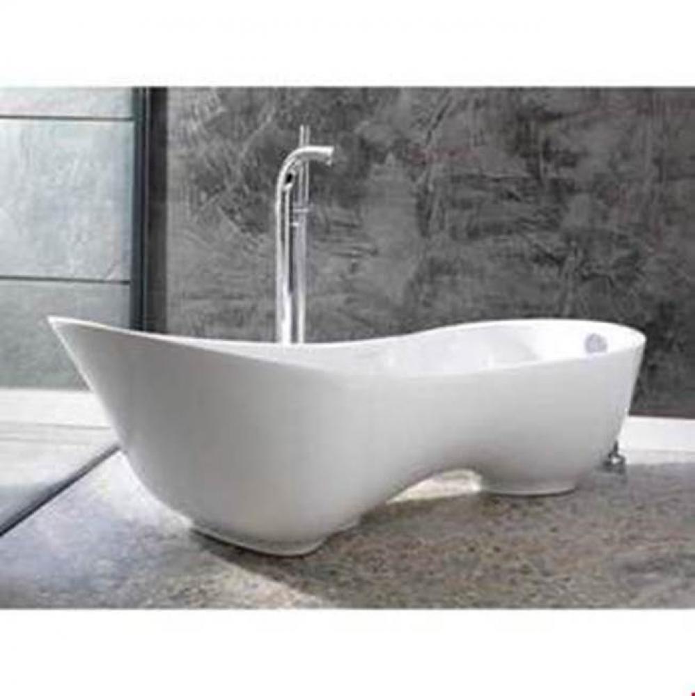 Cabrits freestanding tub with overflow. Paint finish