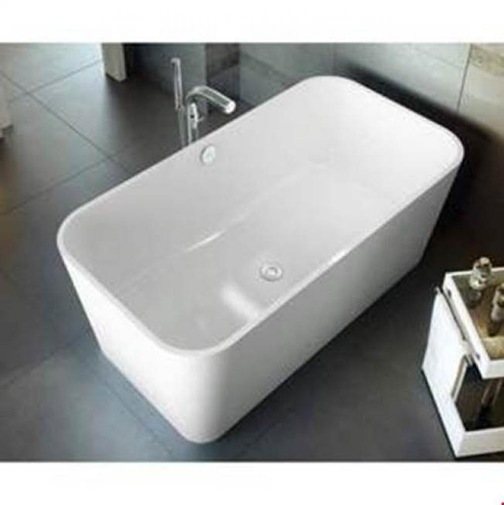 Edgefreestanding tub with overflow. Paint finish