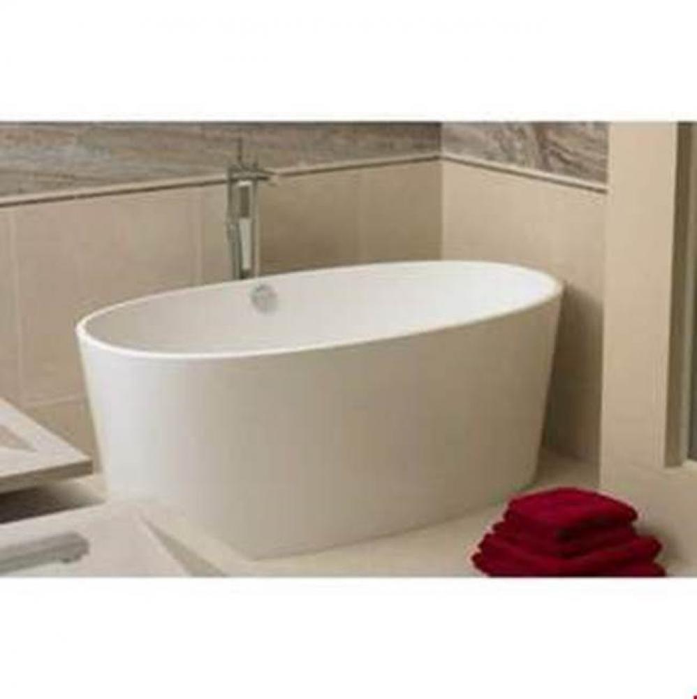 ios freestanding sit tub with overflow. Paint finish