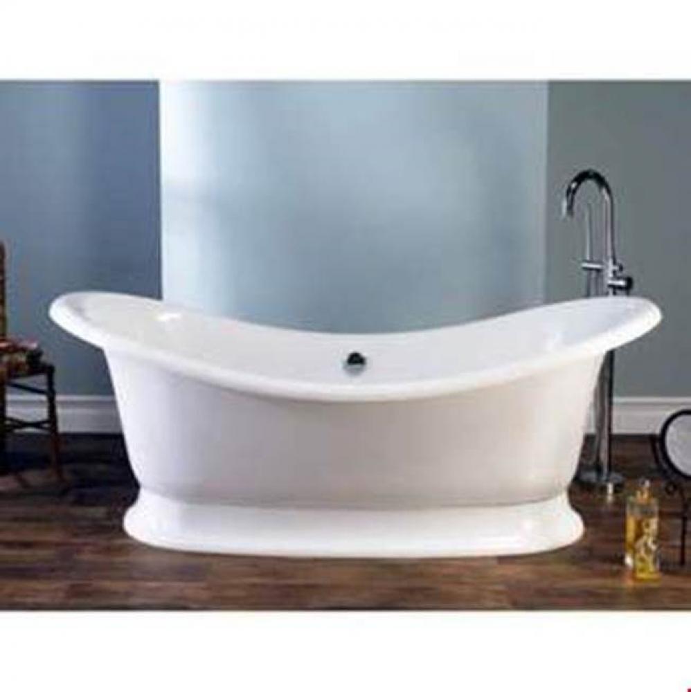 Marlborough freestanding tub with overflow. ENGLISHCAST® base