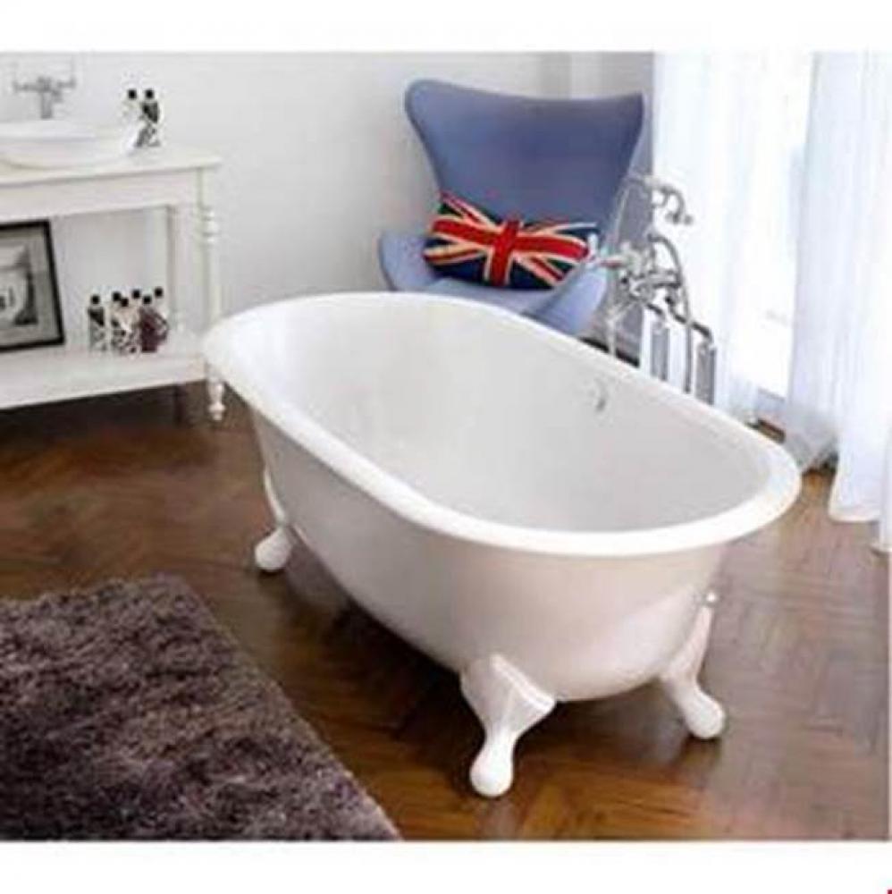 Radford 75'' x 36'' Freestanding Soaking Clawfoot Bathtub