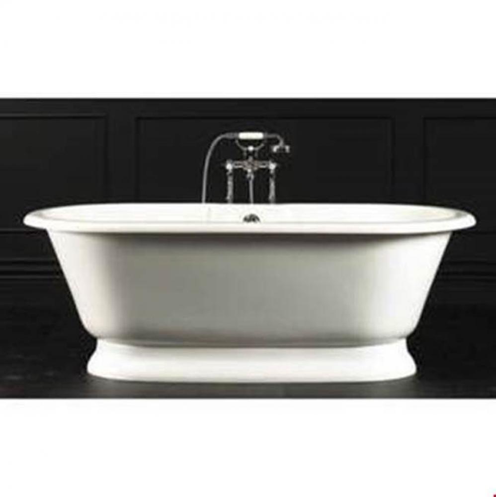 York freestanding tub with overflow. ENGLISHCAST® base. Paint finish