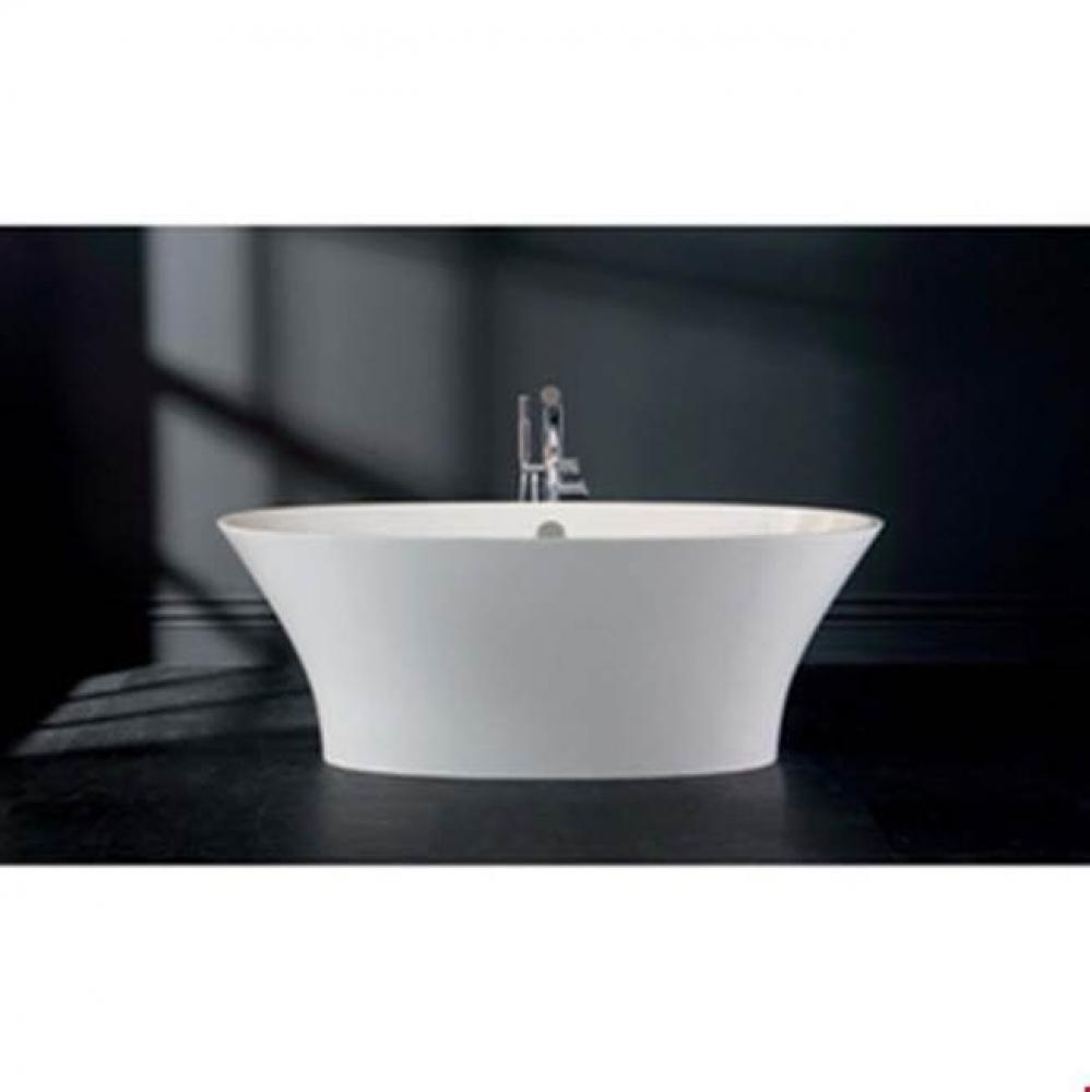 ionian freestanding oval tub with overflow. Paint finish