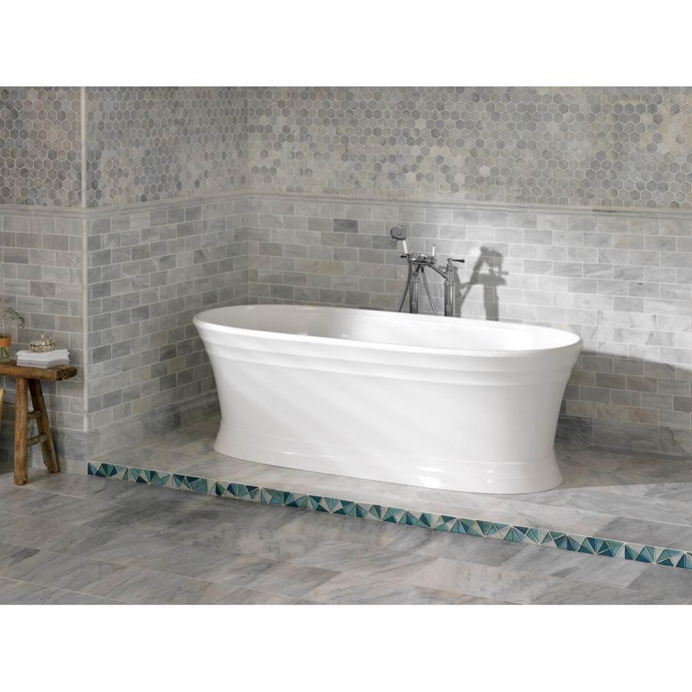 Worcester 71'' x 31'' Freestanding Soaking Bathtub With Void