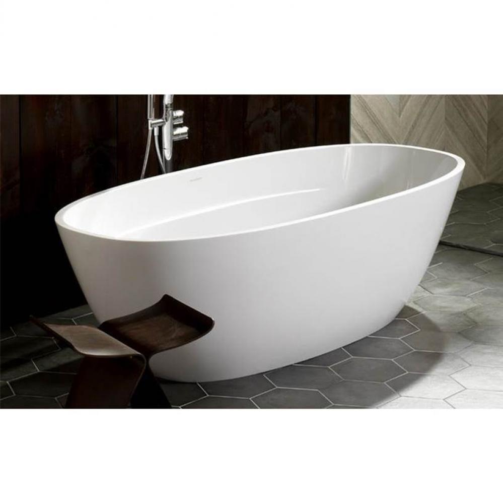 Terrassa freestanding tub with overflow. Paint finish