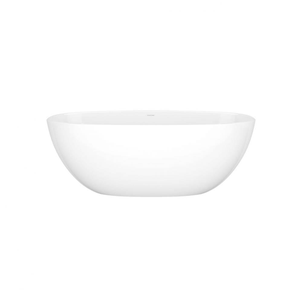 Barcelona 59'' x 28-1/2'' Freestanding Soaking Bathtub with No Overflow Hole