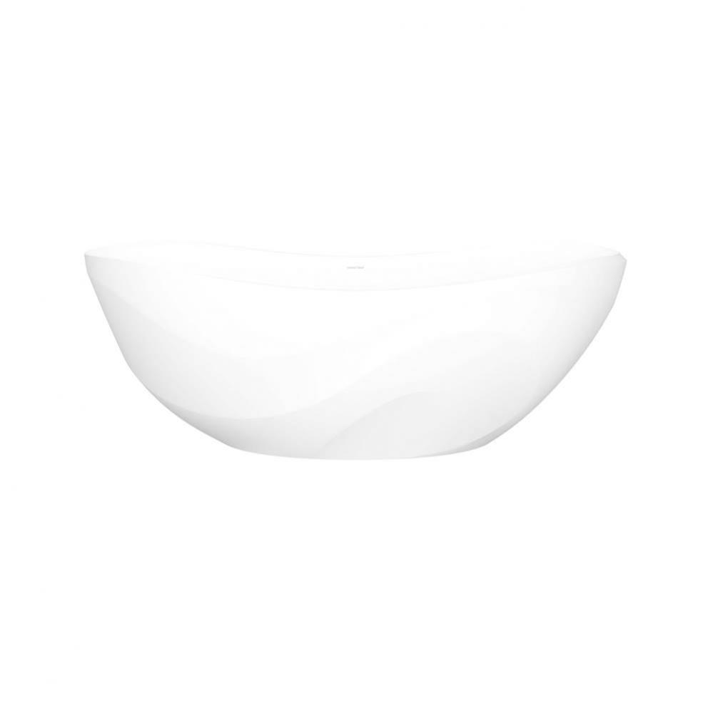 Seros™ 65'' X 30'' Freestanding Soaking Bathtub With Curved Rim