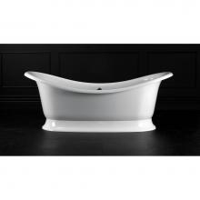 Victoria + Albert MAR-N-SW-OF + MAR-B-SW-OF - Marlborough 75'' x 35'' Freestanding Soaking Bathtub With Void