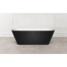 Victoria + Albert VE2-N-BK-OF - Vetralla 65'' x 29'' Freestanding Soaking Bathtub Glossy Black Exterior