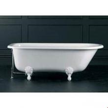 Victoria + Albert HAM-N-xx-OF + FT-HAM-PN - Hampshire freestanding tub with overflow. Paint finish. Polished Nickel Ball & Claw feet