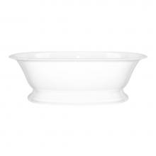 Victoria + Albert RAD-N-SW-OF+ELW-B-SW-OF - Elwick 75'' x 36'' Freestanding Soaking Pedestal Bathtub With Void