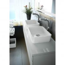 Victoria + Albert VB-EDG-45-NO - Edge 18'' x 13'' Rounded Rectangle Vessel Lavatory Sink