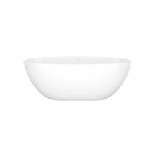 Victoria + Albert BA1-N-SW-NO - Barcelona 59'' x 28-1/2'' Freestanding Soaking Bathtub with No Overflow Hole