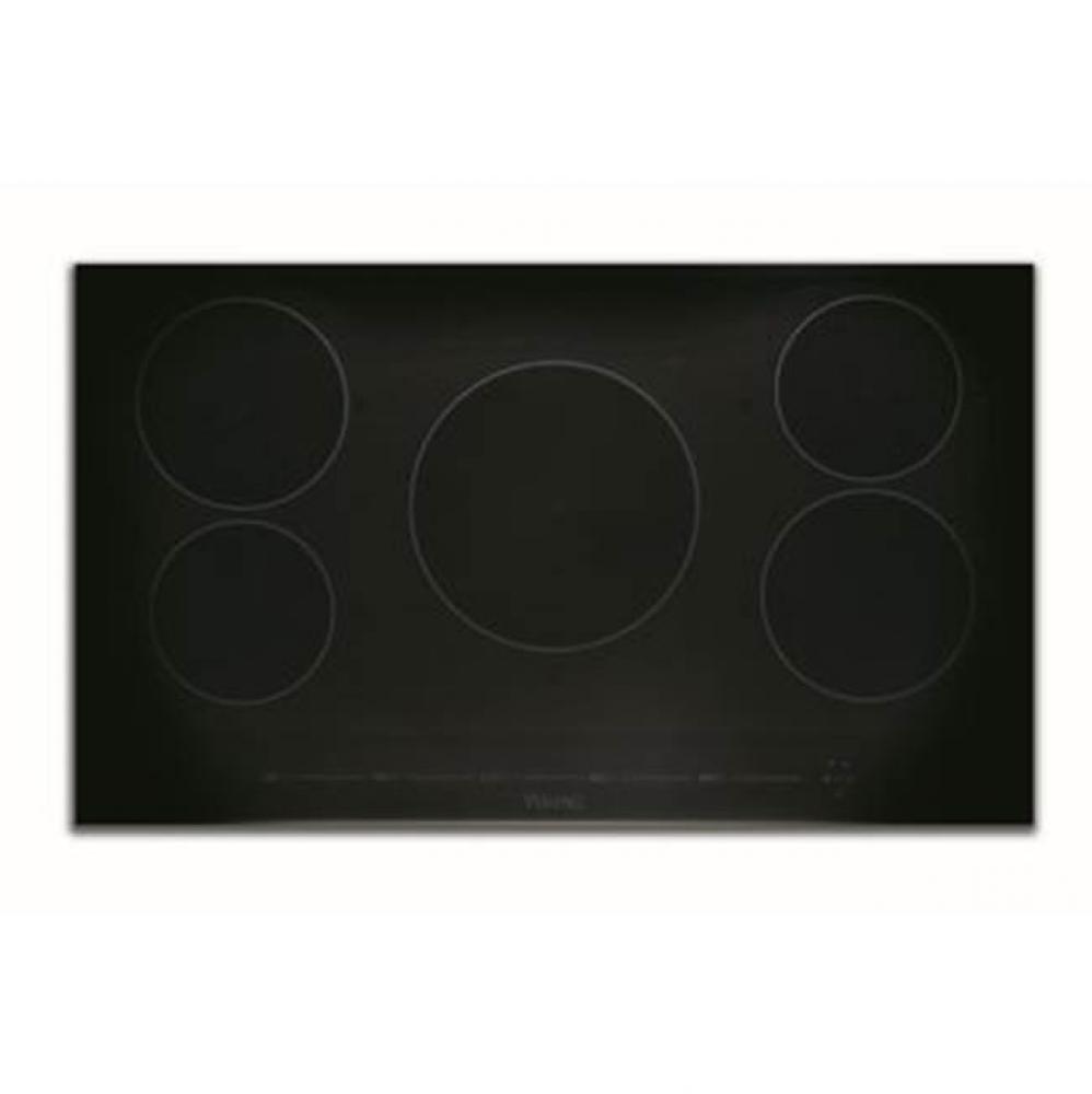 36''W. Induction Cooktop-5 Elements-Black Glass