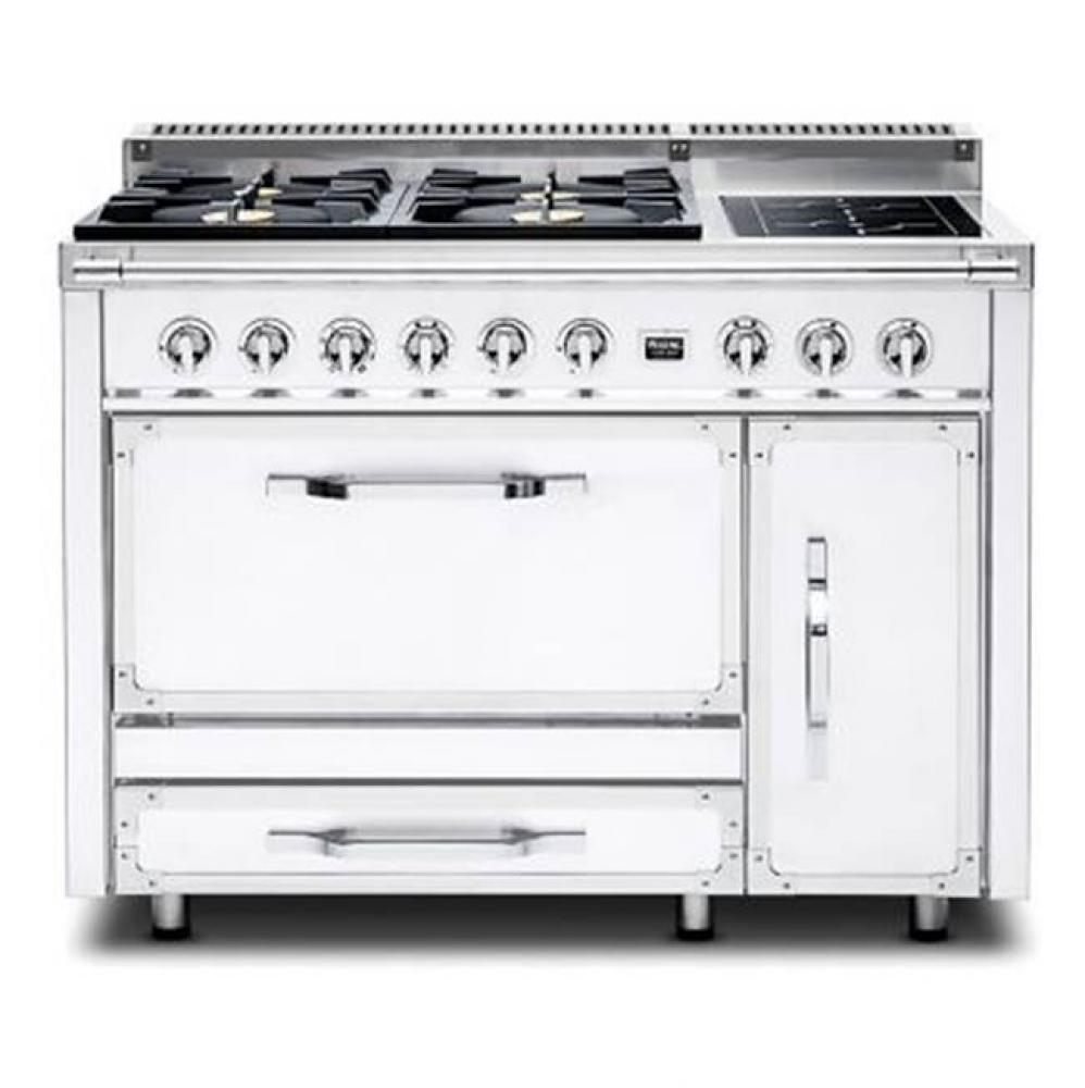 VIKING TUSCANY 48'' DF RANGE 4 BURNER/INDUCTION AW