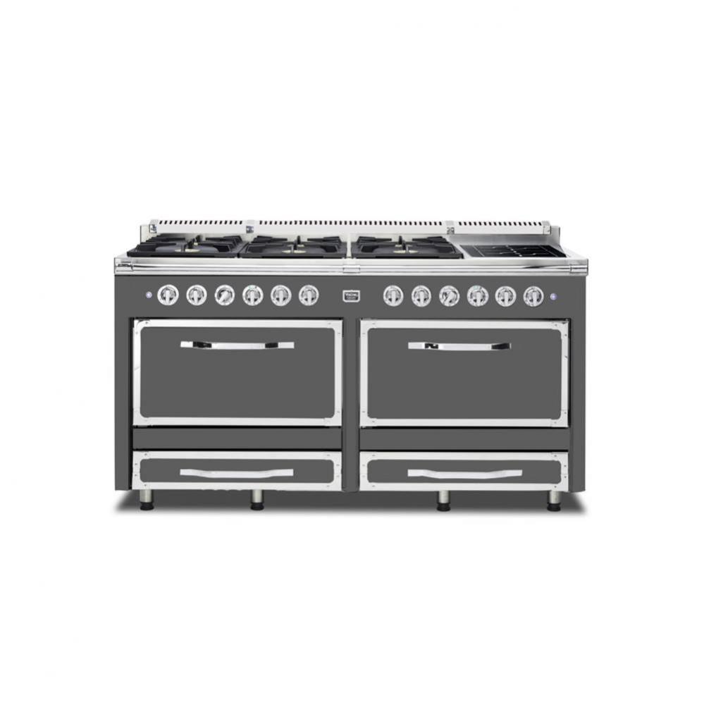 VIKING TUSCANY 66 Inch DF RANGE 6 BURNER/INDUCTION - Damascus Gray