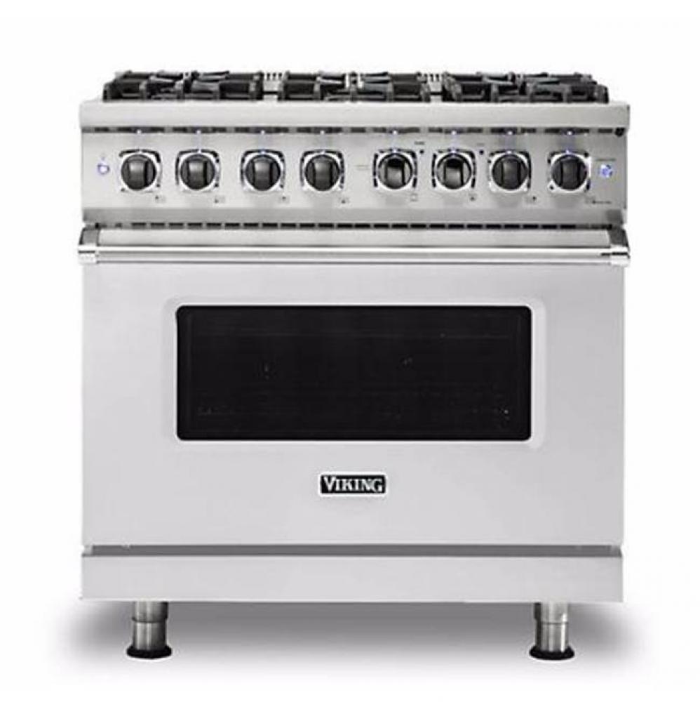 36''W./24''D. Dual Fuel Self-Clean Sealed Burner Range-6 Burners-Stainless-LP