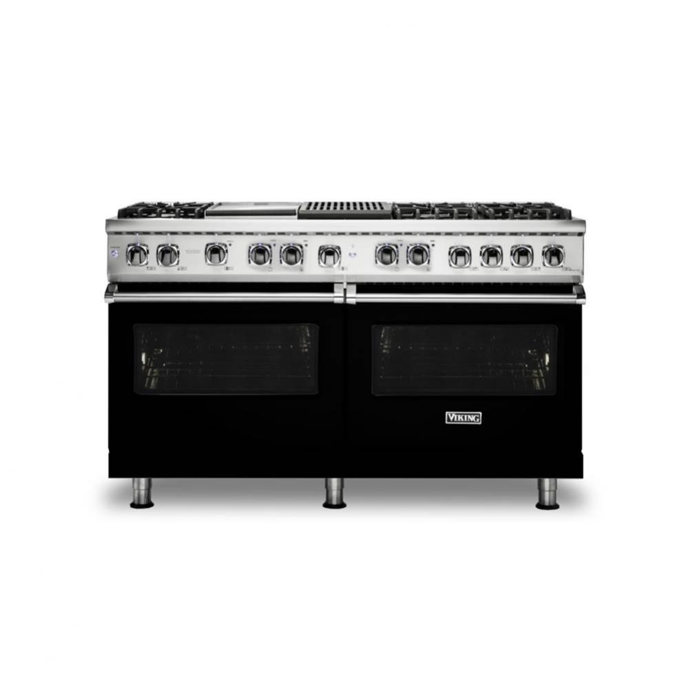 60''W./24''D. Dual Fuel Self-Clean Sealed Burner Range-6 Burners/GriddleandGri