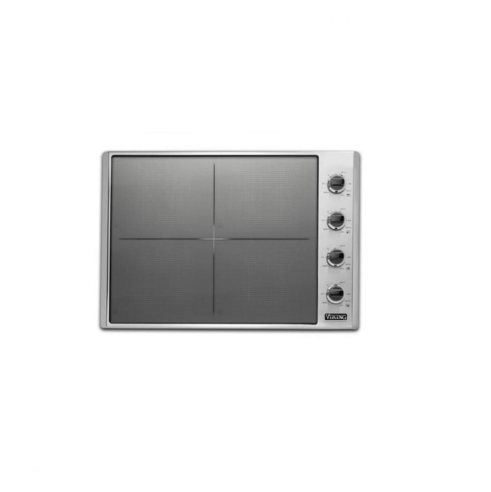 30''W. Induction Cooktop-4 Burners-Stainless Black