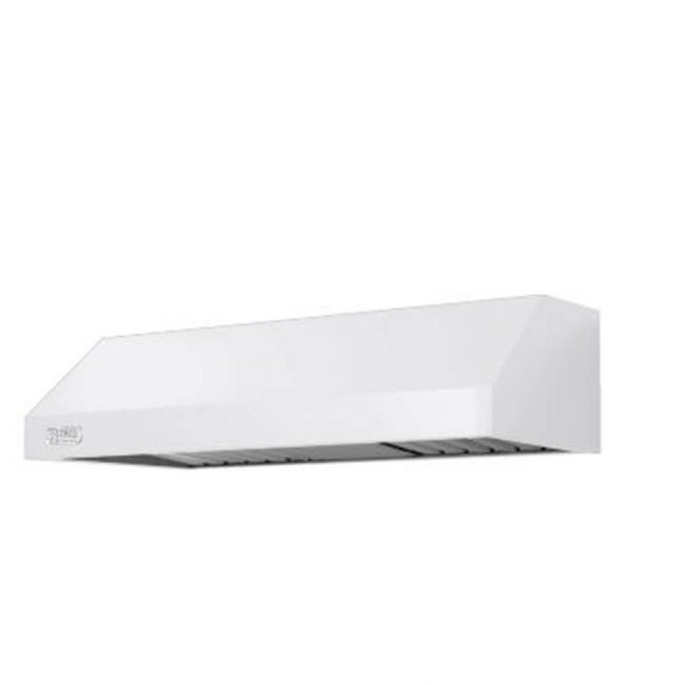 30''W./10''H. Interior-Power Hood-White