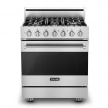 Viking RVDR33025BSSLP - 30''W./24''D. Dual Fuel Sealed Burner Range-5 Burners-Stainless-LP