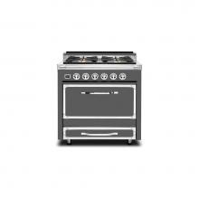 Viking TVDR3614BDG - VIKING TUSCANY 36 Inch DF RANGE 4 BURNER - Damascus Gray