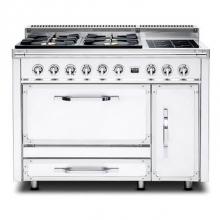 Viking TVDR4804IAW - VIKING TUSCANY 48'' DF RANGE 4 BURNER/INDUCTION AW