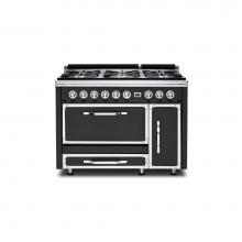 Viking TVDR4816BCS - VIKING TUSCANY 48 Inch DF RANGE 6 BURNER - Cast Black