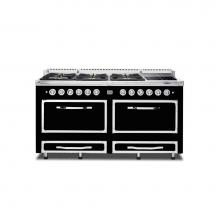 Viking TVDR6616IBK - Viking Tuscany 66'' Df Range 6 Burner/Induction Bk