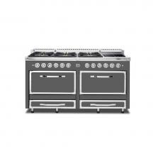 Viking TVDR6616IDG - VIKING TUSCANY 66 Inch DF RANGE 6 BURNER/INDUCTION - Damascus Gray