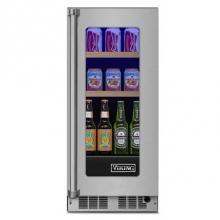 Viking VBUI5151GSS - 15''W. Refrigerated Beverage Center-Clear Glass-Stainless