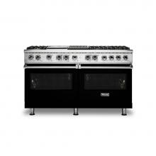 Viking VDR5606GQBKLP - 60''W./24''D. Dual Fuel Self-Clean Sealed Burner Range-6 Burners/GriddleandGri