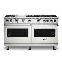 Viking VGR5606GQSS - 60''W./24''D. Gas Sealed Burner Range-6 Burners/GriddleandGrill-Stainless